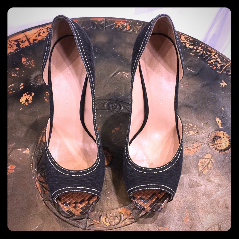 Barbara Bui platform peep toe pumps
